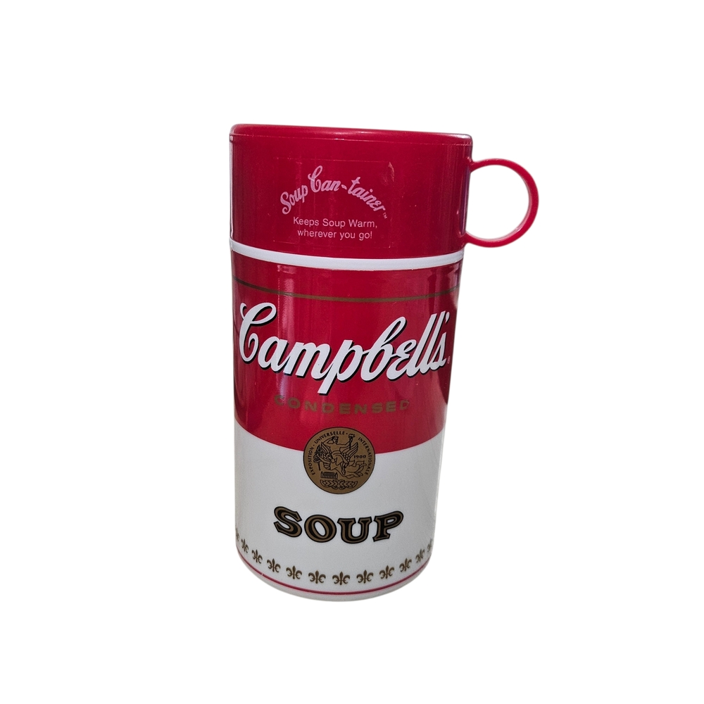 Campbell's 1998 Vintage Plastic Insulated Soup Can Thermos